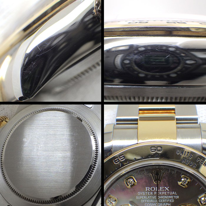 ロレックス Rolex 腕時計 コスモグラフ デイトナ 116503NG ルーレット刻印 ランダムシリアル 8ポイント ダイヤインデックス ブラックシェル文字盤 クロノグラフ スモールセコンド K18YG SS 自動巻き 【箱・保付き】 【中古】