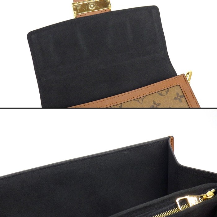ルイ・ヴィトン LOUIS VUITTON ショルダーバッグ ドーフィーヌ MM M45958 モノグラム モノグラムリバース カウハイドレザー 【中古】