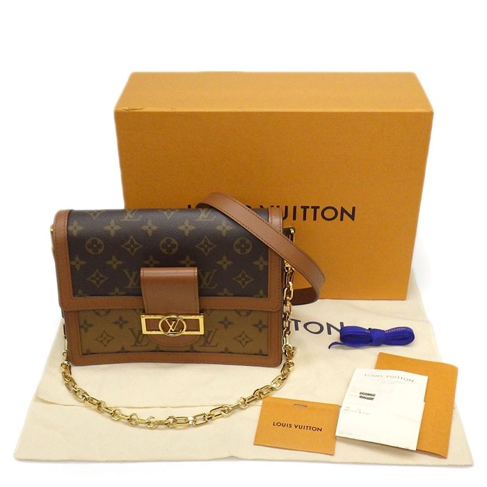 ルイ・ヴィトン LOUIS VUITTON ショルダーバッグ ドーフィーヌ MM M45958 モノグラム モノグラムリバース カウハイドレザー 【中古】