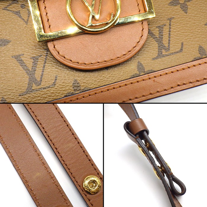 ルイ・ヴィトン LOUIS VUITTON ショルダーバッグ ドーフィーヌ MM M45958 モノグラム モノグラムリバース カウハイドレザー 【中古】