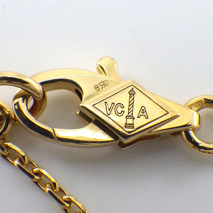 ヴァンクリーフ＆アーペル Van Cleef & Arpels ネックレス スウィート アルハンブラ VCARF69100 ホワイト シェル K18YG 【中古】