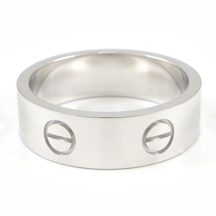 カルティエ Cartier リング ラブ クラシックモデル MM B4084757 K18WG 16.5号 / #57 【中古】