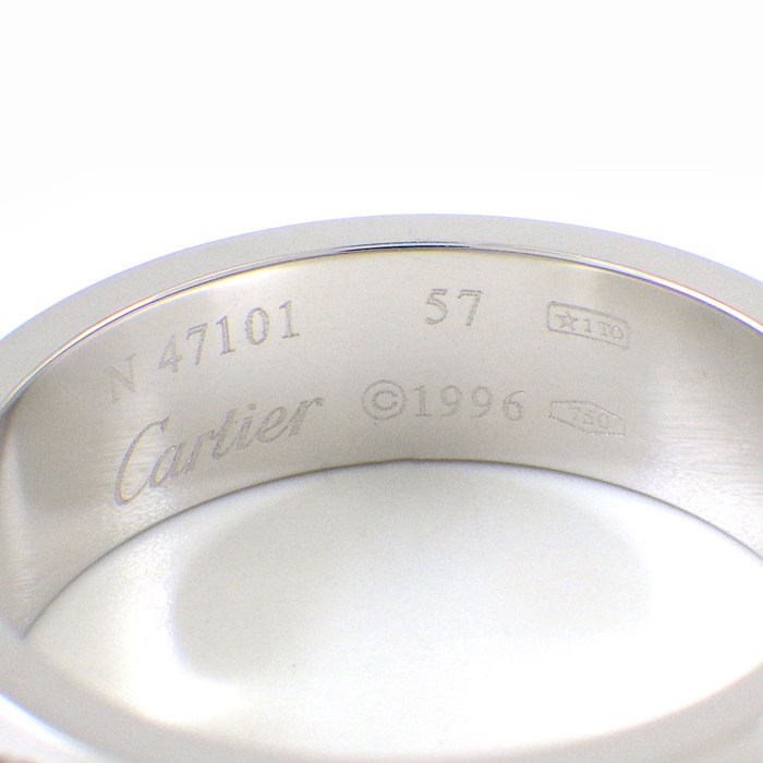 カルティエ Cartier リング ラブ クラシックモデル MM B4084757 K18WG 16.5号 / #57 【中古】