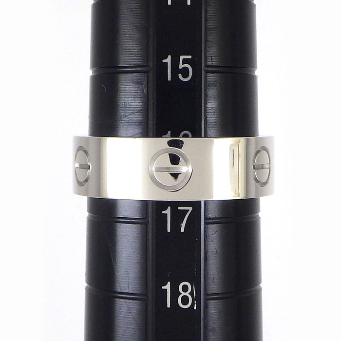 カルティエ Cartier リング ラブ クラシックモデル MM B4084757 K18WG 16.5号 / #57 【中古】