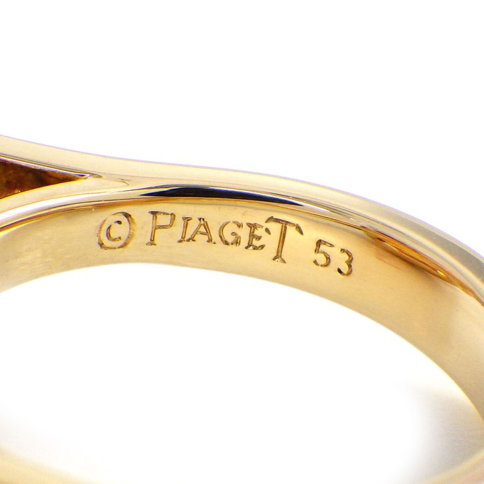 ピアジェ PIAGET リング ライムライト カクテル G34LP300 ウィスキー・オンザロック 1ポイント クッションカット シトリン 27ct 2ポイント クォーツ 計1.9ct 10ポイント ダイヤモンド 計0.74ct K18YG 13号 / #53【中古】