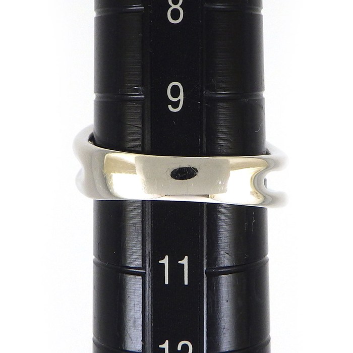 【ダイヤモンド】 リング フラワーモチーフ 4ポイント ブルートリートメント ダイヤモンド パヴェ ダイヤモンド 計0.85ct K18WG 10号 【中古】