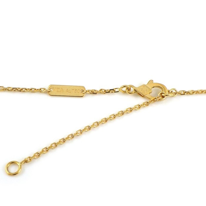ヴァンクリーフ＆アーペル Van Cleef & Arpels ネックレス ヴィンテージ アルハンブラ VCARO9VA00 マラカイト K18YG 【中古】