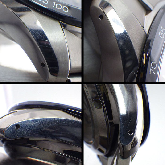グランドセイコー Grand Seiko 腕時計 GS55周年記念モデル SBGC013/9R96-0AA0 世界限定400本 クロノグラフ 裏スケ GMT ネイビー 文字盤 セラミック チタン スプリングドライブ 【中古】