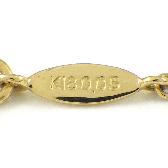 アーカー AHKAH ブレスレット ハート パヴェ VC0108010500 10ポイント ダイヤモンド 計0.05ct K18YG 【中古】