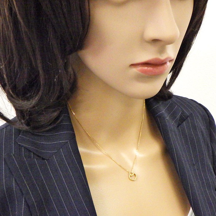 Cartier カルティエ ネックレス オープン ハート トルタ K18 PG カルティエ Cartier】ネックレス オープン ハート トルタ K18PG