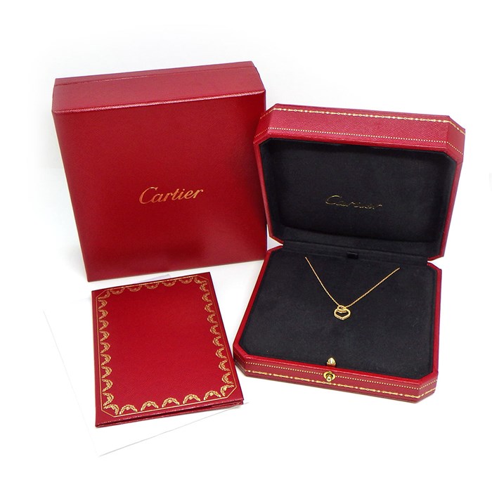 Cartier カルティエ ネックレス オープン ハート トルタ K18 PG カルティエ Cartier】ネックレス オープン ハート トルタ K18PG