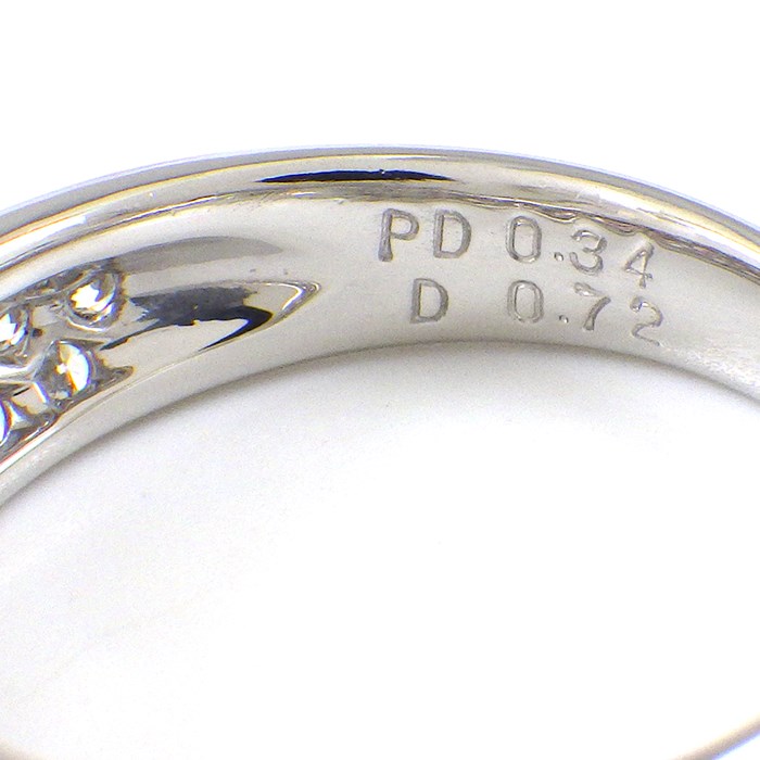 【ピンクダイヤモンド ダイヤモンド】 リング ドーム パヴェ ピンク ダイヤモンド 計0.34ct ダイヤモンド 計0.72ct PT900 12号 【中古】