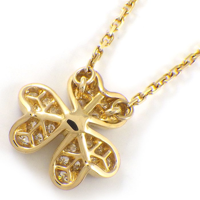 ヴァンクリーフ＆アーペル Van Cleef & Arpels ネックレス フリヴォル ミニモデル VCARP24000 パヴェ ダイヤモンド K18YG 【中古】