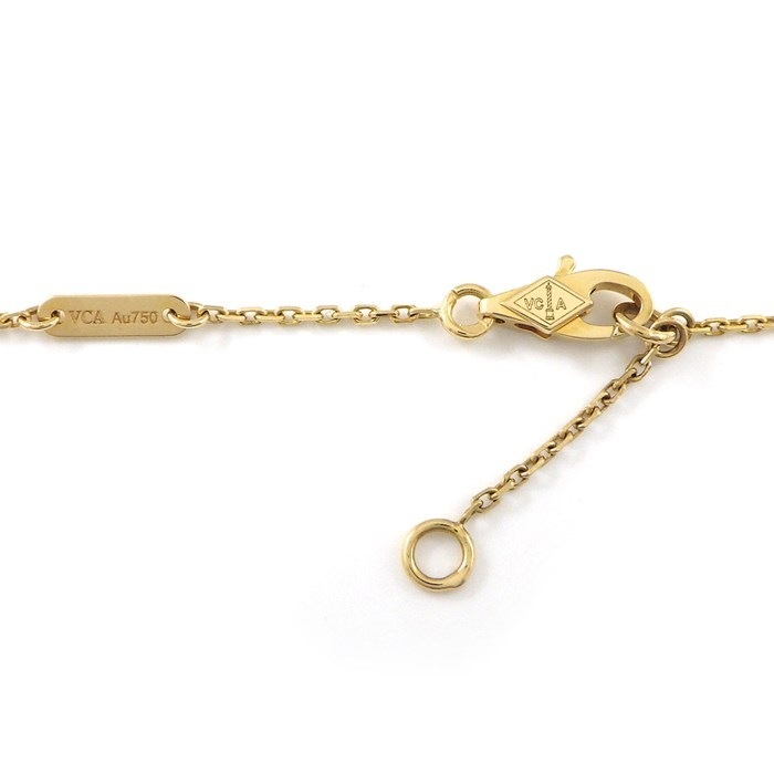 ヴァンクリーフ＆アーペル Van Cleef & Arpels ネックレス フリヴォル ミニモデル VCARP24000 パヴェ ダイヤモンド K18YG 【中古】