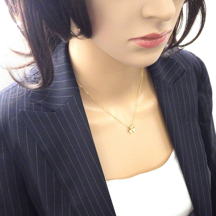 ヴァンクリーフ＆アーペル Van Cleef & Arpels ネックレス フリヴォル ミニモデル VCARP24000 パヴェ ダイヤモンド K18YG 【中古】