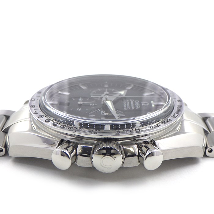 オメガ OMEGA 腕時計 スピードマスター ブロードアロー 3551.50.00 デイト クロノグラフ タキメーター スモールセコンド クロノメーター ブラック文字盤 SS 自動巻き 【箱・保付き】 【中古】