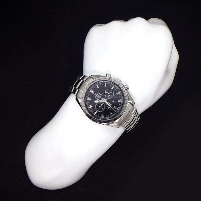 オメガ OMEGA 腕時計 スピードマスター ブロードアロー 3551.50.00 デイト クロノグラフ タキメーター スモールセコンド クロノメーター ブラック文字盤 SS 自動巻き 【箱・保付き】 【中古】