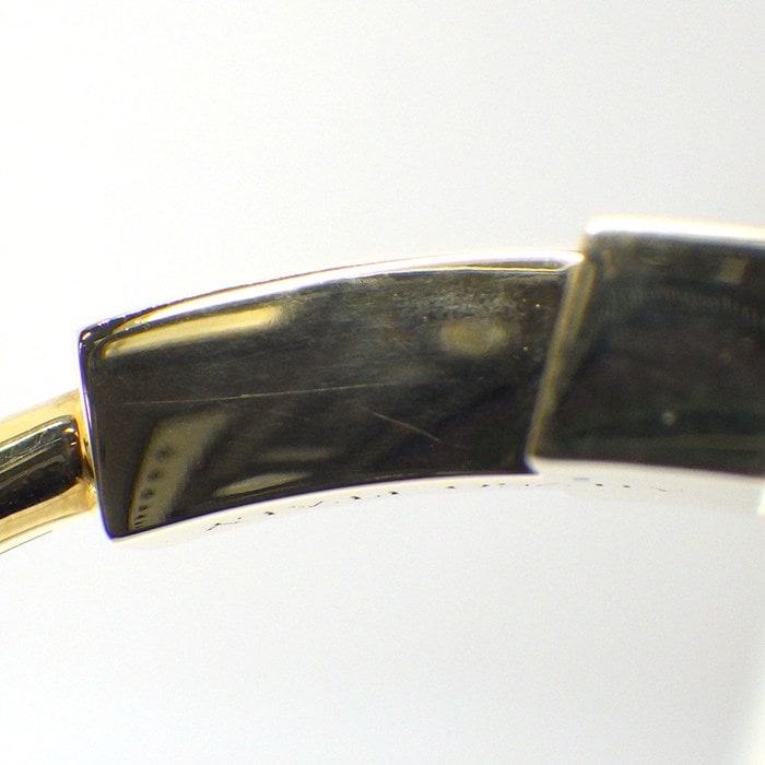 ティファニー Tiffany & Co. バングル Tワイド ワイヤー 66964388 ターコイズ トルコ石 K18YG 【中古】