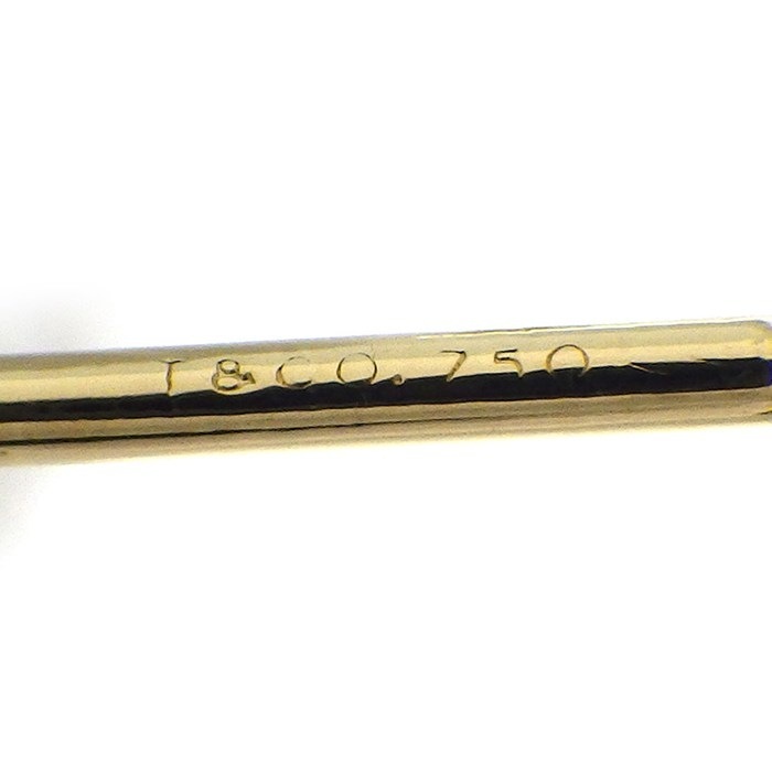  ティファニー Tiffany & Co. ピアス アトラス フープ K18YG 【中古】