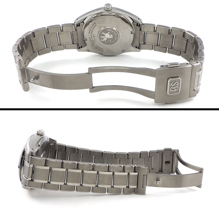 グランドセイコー Grand Seiko 腕時計 ヘリテージコレクション SBGX357/9F62-0AR0 デイト 雪白パターン ライトブルー文字盤 チタン クオーツアナログ 【箱・保付き】 【中古】