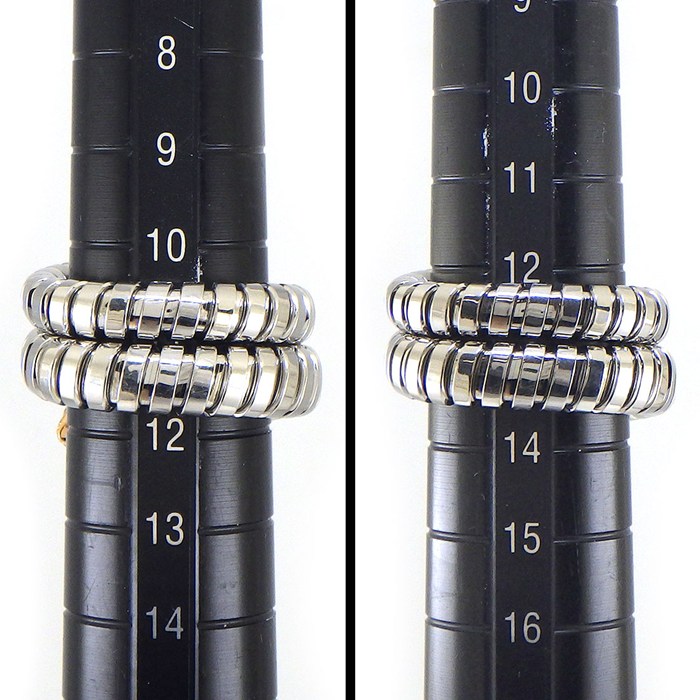 ブルガリ BVLGARI リング トゥボガス セルペンティ 2スパイラル スネーク ダイヤモンド K18PG SS 11-13号 / #M 【中古】