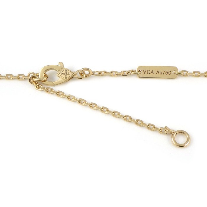 ヴァンクリーフ&アーペル Van Cleef & Arpels ネックレス ヴィンテージアルハンブラ VCARA45900 ホワイト シェル K18YG 【箱・保付き】 【中古】