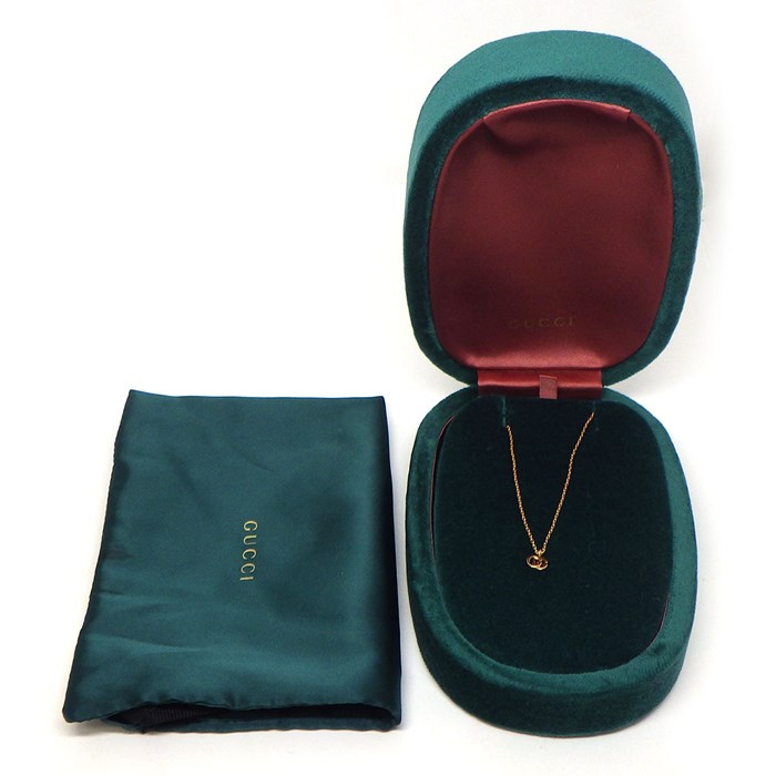 グッチ GUCCI ネックレス GG ランニング 687118 J8500 5702 ロゴ K18PG 【中古】