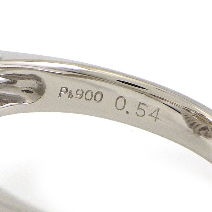 【パール ダイヤモンド】 リング パール 11mm珠 ダイヤモンド 計0.54ct PT900 12.5号 【中古】
