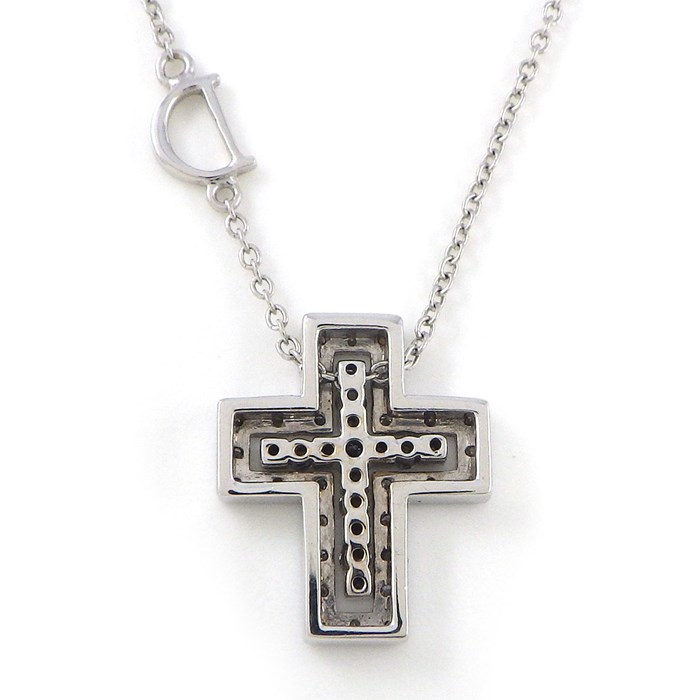 ダミアーニ DAMIANI ネックレス ベルエポック XXS クロス ダイヤモンド K18WG 【中古】