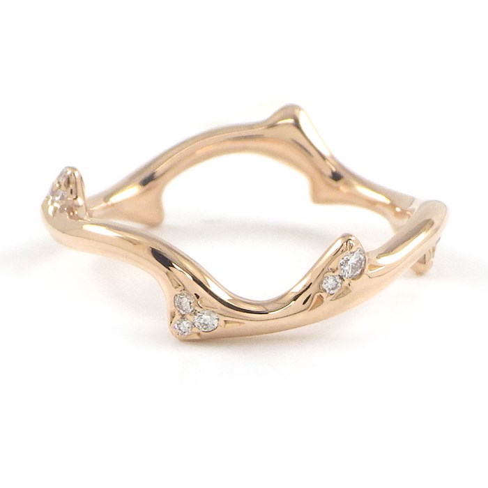クリスチャンディオール Christian Dior リング ボワ ド ゥ ローズ JBDR95010_0000 ダイヤモンド 計0.11ct K18PG 11号 / #52 【箱・保付き】 【中古】