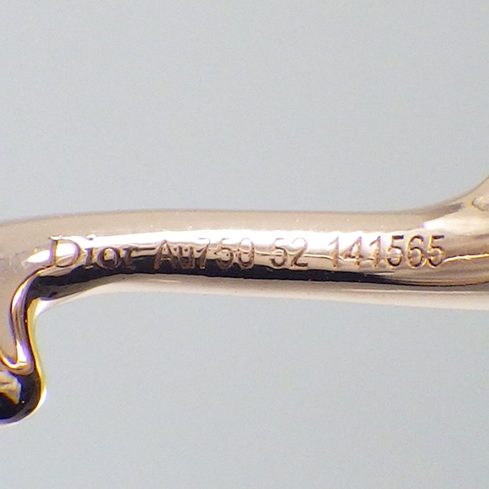 クリスチャンディオール Christian Dior リング ボワ ド ゥ ローズ JBDR95010_0000 ダイヤモンド 計0.11ct K18PG 11号 / #52 【箱・保付き】 【中古】