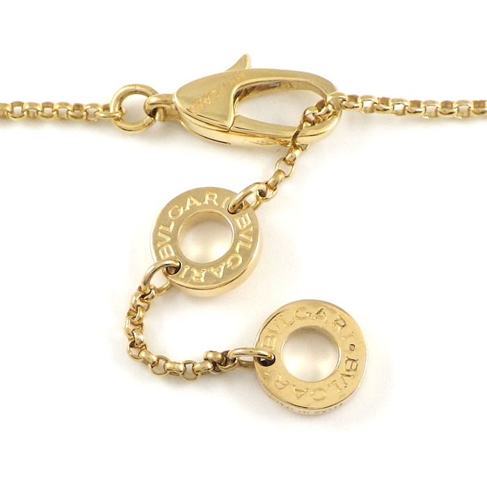 ブルガリ BVLGARI ネックレス ブルガリ・ブルガリ ロゴ サークル ラウンド オニキス K18YG 【中古】
