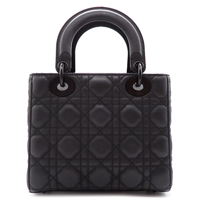 ディオール Dior ハンドバッグ レディディオール MY ABC スモール M0538SLOI_M989 ブラック カナージュ ウルトラマット カーフスキン ブラック金具 【中古】