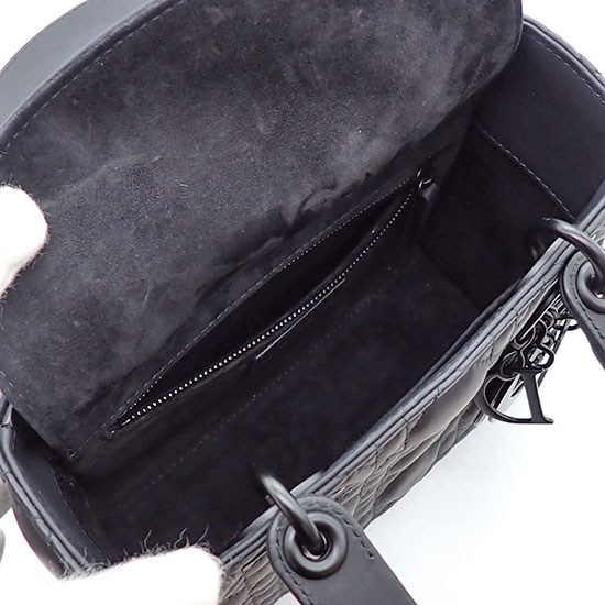 ディオール Dior ハンドバッグ レディディオール MY ABC スモール M0538SLOI_M989 ブラック カナージュ ウルトラマット カーフスキン ブラック金具 【中古】