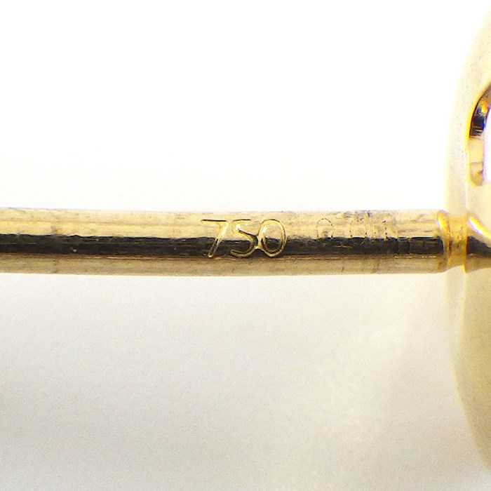 タサキ 田崎真珠 TASAKI ピアス デインジャー ガルパー E-3938-K18YG アコヤ真珠 1ポイント ダイヤモンド K18YG ※片方のみ 【中古】
