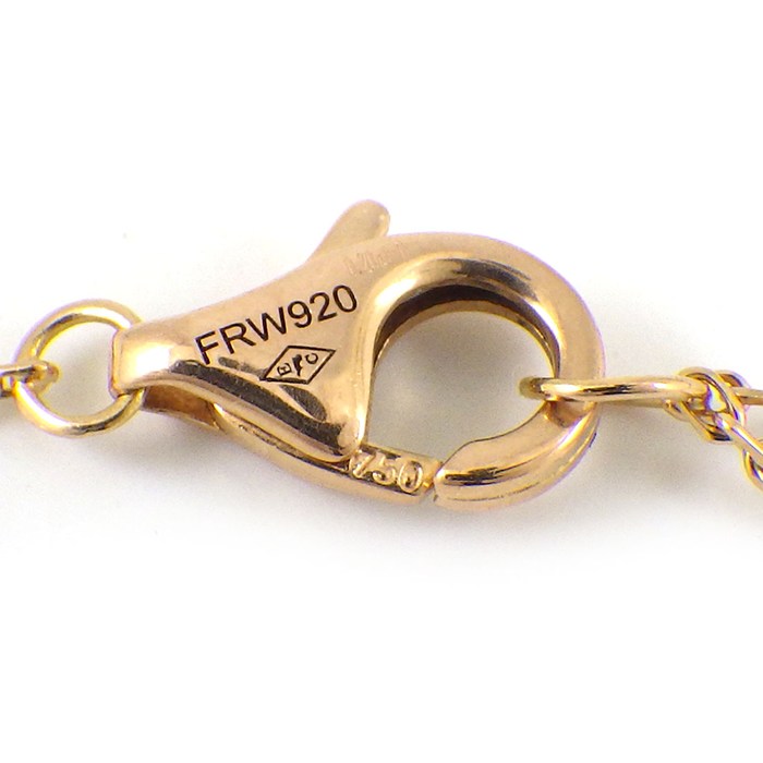 カルティエ Cartier ネックレス ダムール ディアマン レジェ ラウンド サークル パヴェ ダイヤモンド 計0.20ct(E/VVS2/EX) K18PG 【箱・保付き】 【中古】