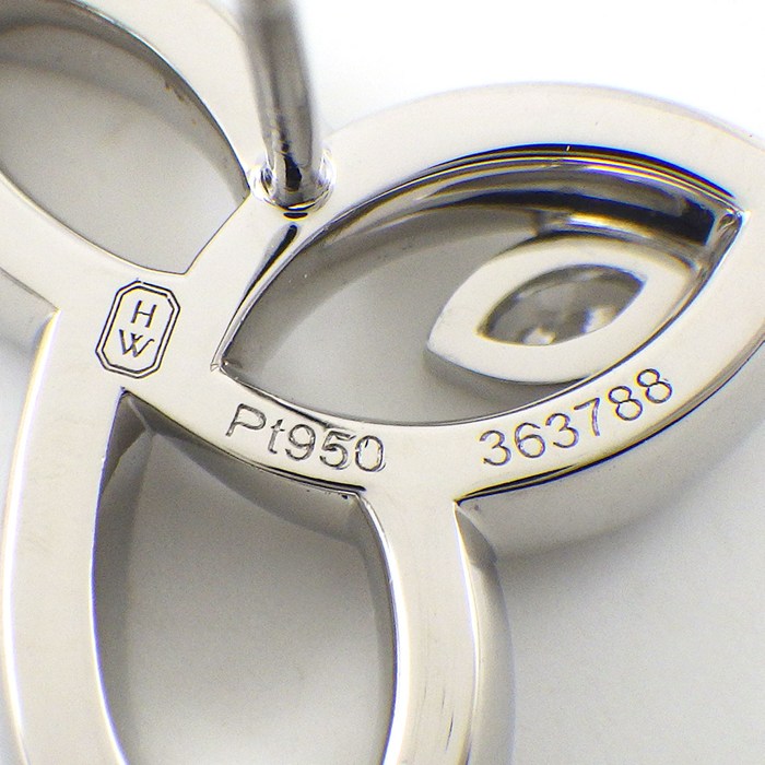 ハリーウィンストン HARRY WINSTON ピアス リリークラスター EADPMQRFLC リーフ 2ポイント マーキスカット 90ポイント ラウンドカット ダイヤモンド 計0.68ct PT950 【中古】