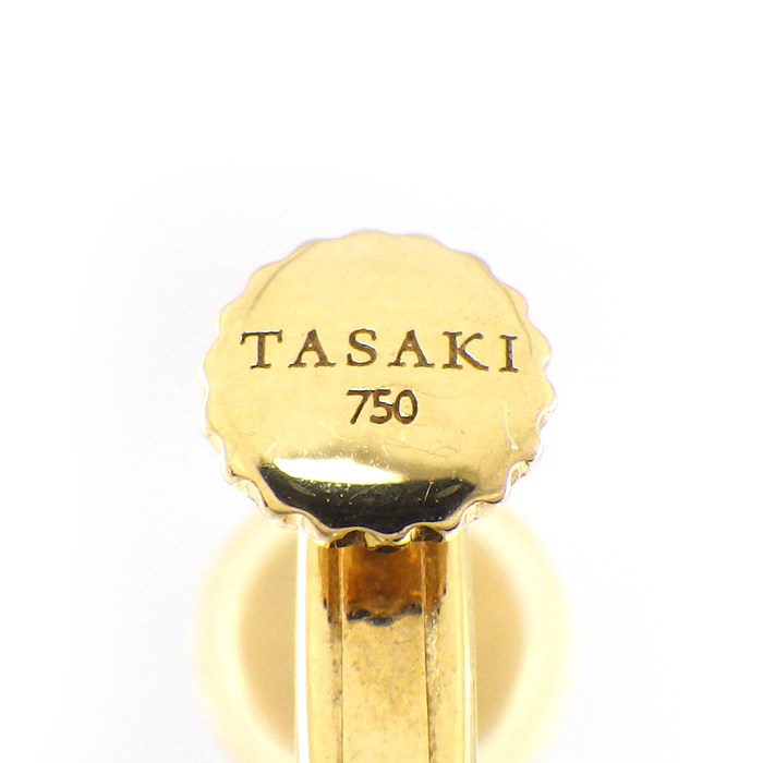タサキ 田崎真珠 TASAKI イヤリング バランス ネオ E-4315-18KSG-UC アコヤ真珠 7.0mm珠 サクラゴールド K18SG K18YG 【中古】