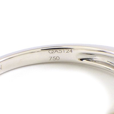 モーブッサン MAUBOUSSIN リング チャンス オブ ラブ クローバー パヴェ ダイヤモンド K18WG 8号 【中古】