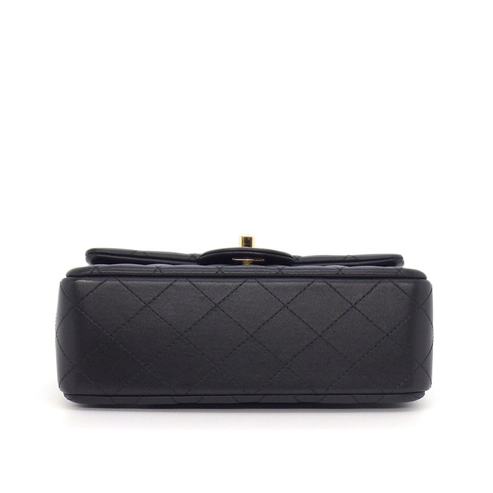 シャネル CHANEL ショルダーバッグ マトラッセ 20 トップハンドル ミニ クラシック AS2431 ブラック ラムスキン ゴールド金具 【中古】