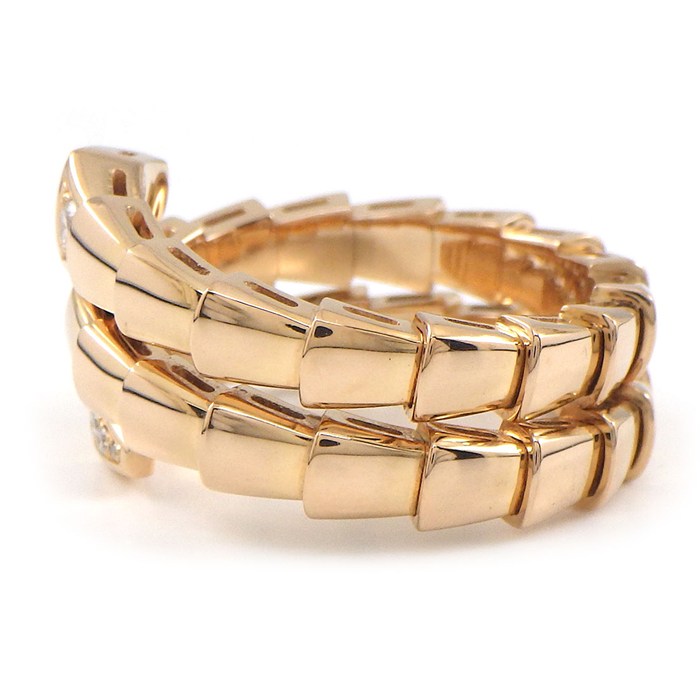 ブルガリ BVLGARI リング セルペンティ ヴァイパー 357867 ダイヤモンド 計0.10ct K18PG 11-13号 / #M 【箱・保付き】 【中古】