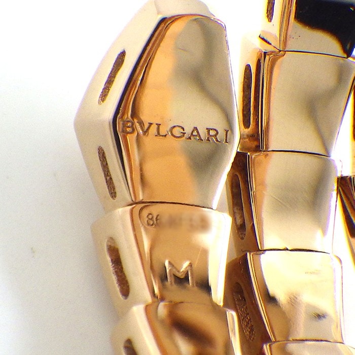 ブルガリ BVLGARI リング セルペンティ ヴァイパー 357867 ダイヤモンド 計0.10ct K18PG 11-13号 / #M 【箱・保付き】 【中古】
