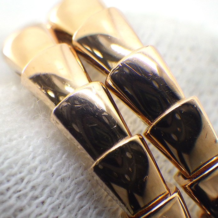 ブルガリ BVLGARI リング セルペンティ ヴァイパー 357867 ダイヤモンド 計0.10ct K18PG 11-13号 / #M 【箱・保付き】 【中古】
