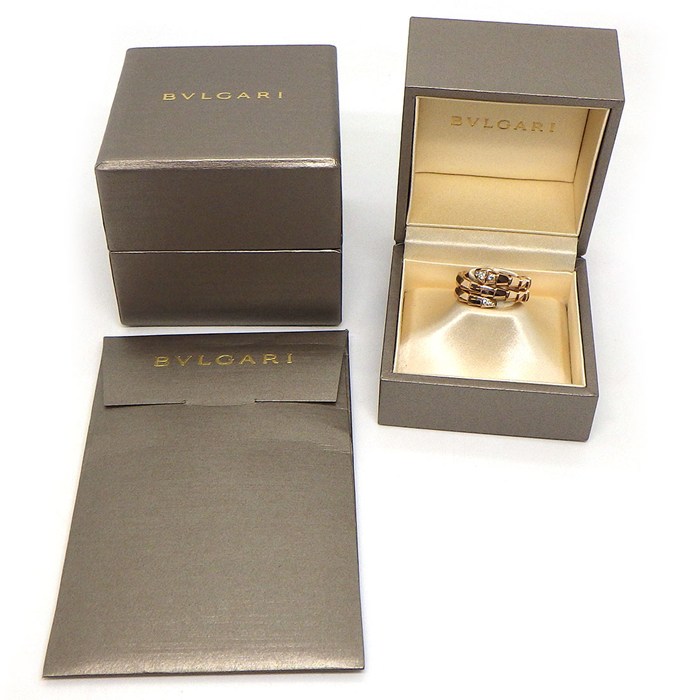 ブルガリ BVLGARI リング セルペンティ ヴァイパー 357867 ダイヤモンド 計0.10ct K18PG 11-13号 / #M 【箱・保付き】 【中古】