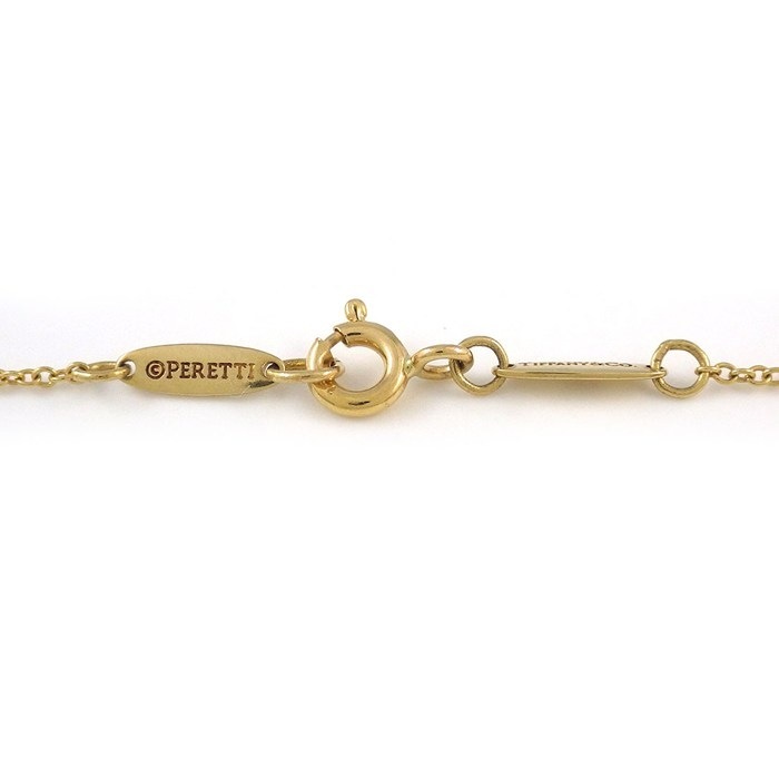 ティファニー Tiffany & Co. ネックレス エターナル サークル ネフライト K18YG 【中古】