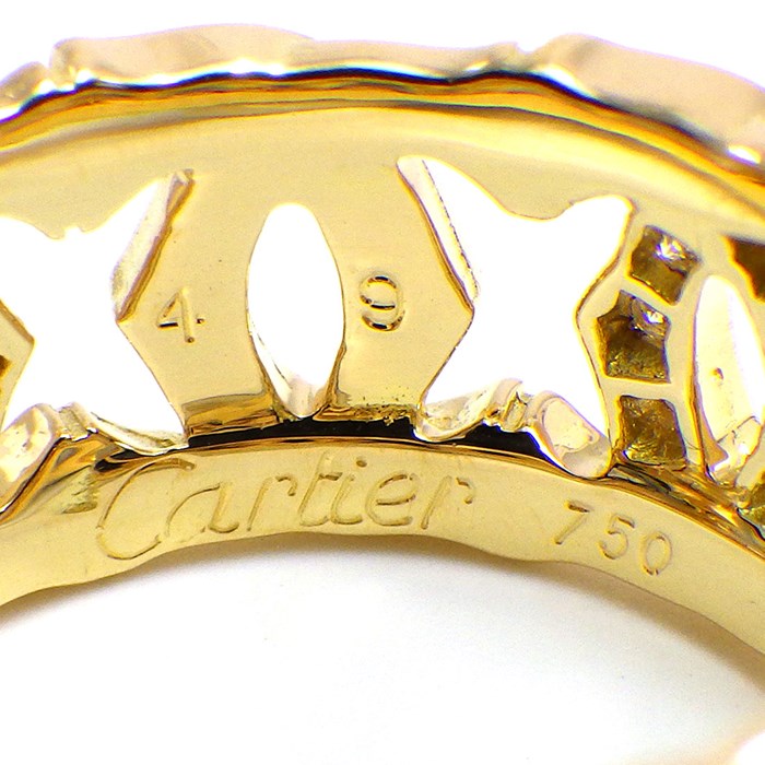 品質一番の カルティエ Cartier】リング ハーフ ロゴ 2C C2 アントルラセ アクセサリー