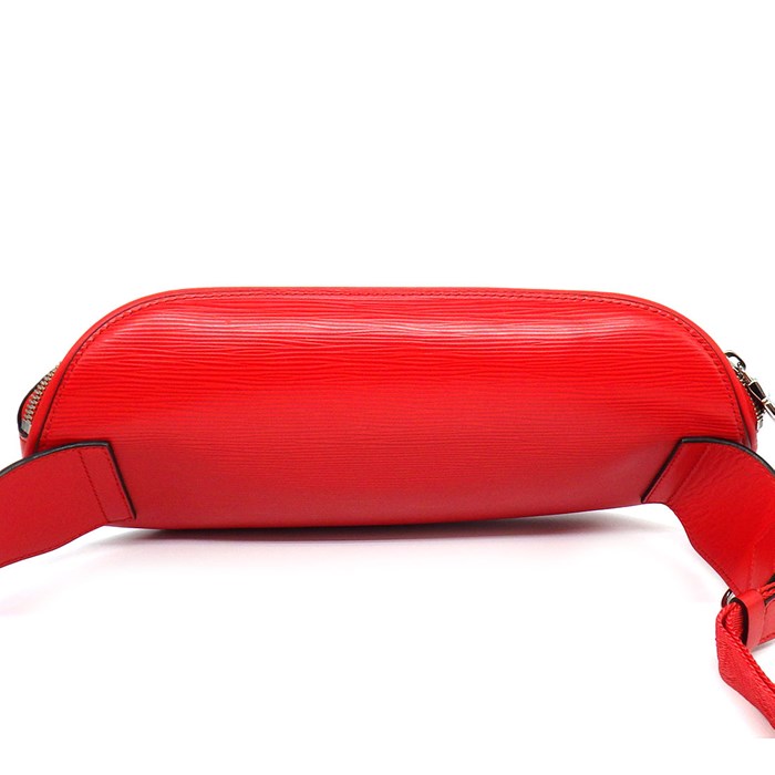 ルイ・ヴィトン Louis Vuitton ボディバッグ LV×Supreme コラボ バムバッグ M53418 レッド エピ 【中古】