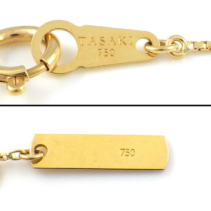 タサキ 田崎真珠 TASAKI ネックレス インバイティング エニーマ P-15340-18KYG 3Way サークル アコヤ真珠 ダイヤモンド 0.05ct K18YG 【中古】