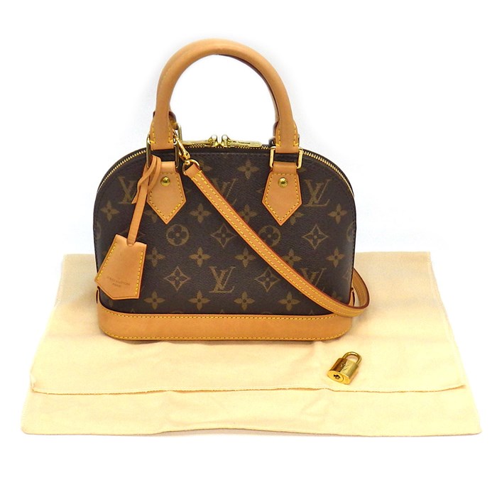 ルイ・ヴィトン Louis Vuitton ハンドバッグ ショルダーバッグ アルマ BB M46990 ブラウン モノグラムキャンバス ゴールド金具 【中古】