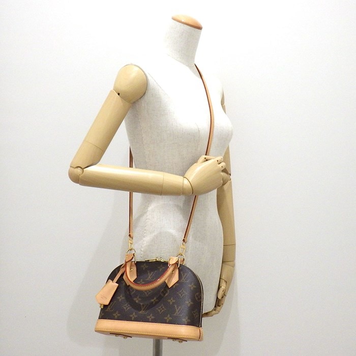 ルイ・ヴィトン Louis Vuitton ハンドバッグ ショルダーバッグ アルマ BB M46990 ブラウン モノグラムキャンバス ゴールド金具 【中古】